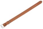 Trixie Halsband Hond Rustic Vetleer Heartbeat Bruin - 47-55 x 4 cm