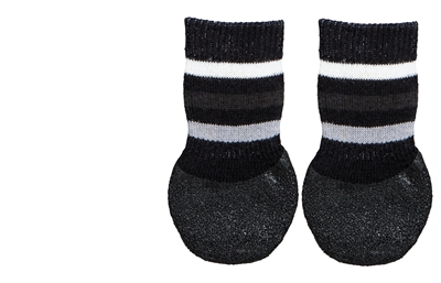 Trixie Hondensokken Anti-Slip Met Rubberlaag Rondom Zwart - Xs-S 2 stuks