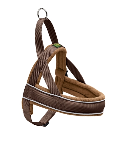 Hunter Harnas Norweger Racing Nylon Bruin / Cognac – MEDIUM 52-62 x 2,5 cm