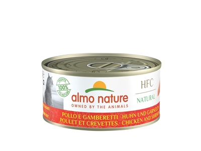 Almo Nature Cat Kip / Garnaal – 24 x 70 g