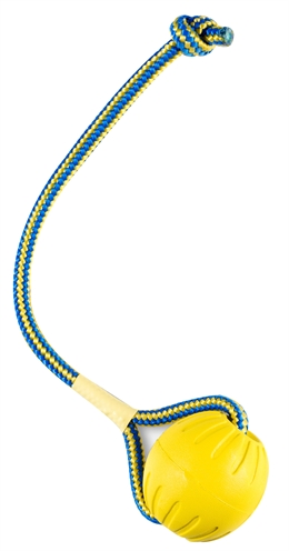 Starmark Swing 'N Fling Durafoam Fetch Bal Aan Koord – MEDIUM 7 cm