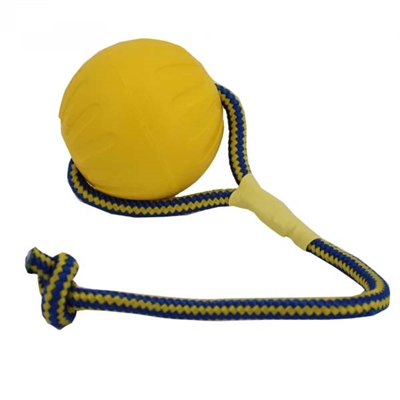 Starmark Swing 'N Fling Durafoam Fetch Bal Aan Koord – LARGE 9 cm