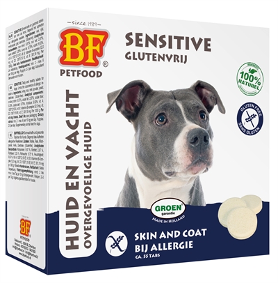 Bf Petfood Hondensnoepje Sensitive Hypoallergeen Skin En Coat – 55 st
