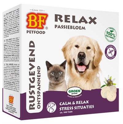 Bf Petfood Relax Hond / Kat Rustgevend / Kalmerend – 100 st