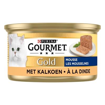 Gourmet Gold Fijne Mousse Kalkoen - 24 x 85 g