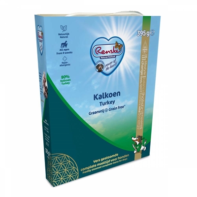 Renske Vers Vlees Kalkoen Graanvrij – 10 x 395 g