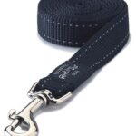 Rogz For Dogs Fanbelt Long Lijn Zwart – 20 mm x 1,8 m