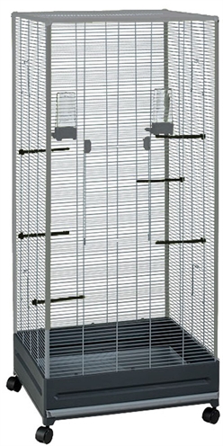345258.jpg Voltrega Voliere 420 Grijs / Grijs - 65 x 54 x 150 cm