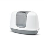 Savic Hoek Kattenbak Nestor Grijs / Wit - 58,5 x 45,5 x 40 cm