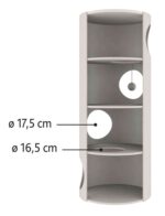 Trixie Krabton Edoardo Taupe / Creme - 40 x 40 x 100 cm