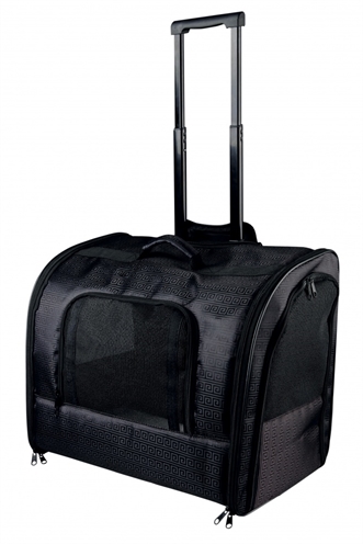 Trixie Reismand Trolley Elegance Zwart - 45 x 31 x 41 cm