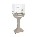 Imac Vogelkooi Camilla Taupe / Wit - 50 x 30 x 57-129 cm