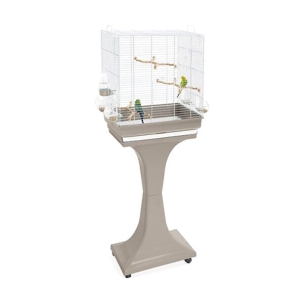 Imac Vogelkooi Camilla Taupe / Wit - 50 x 30 x 57-129 cm