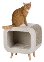 Trixie Alicia Relax Huis Lichtgrijs / Grijs Gemeleerd - 48 x 48 x 38 cm