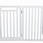 Trixie Hondenhek Met Deur Wit - 60-160 x 81 cm