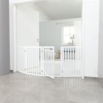 Trixie Hondenhek Met Deur Wit - 60-160 x 81 cm