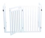 Trixie Hondenhek Met Deur Wit - 60-160 x 81 cm