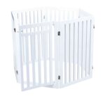 Trixie Hondenhek Met Deur Wit - 60-160 x 81 cm