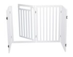 Trixie Hondenhek Met Deur Wit - 60-160 x 81 cm