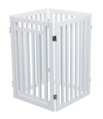 Trixie Hondenhek Met Deur Wit - 60-160 x 81 cm