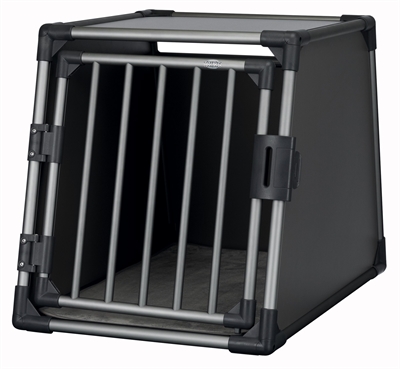 Trixie Vervoersbox Aluminium Grafiet - M–L: 86 x 61 x 65 cm