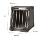 Trixie Vervoersbox Aluminium Grafiet - M–L: 86 x 61 x 65 cm