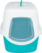 Trixie Kattenbak Vico Turquoise / Wit - 56 x 40 x 40 cm
