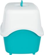 Trixie Kattenbak Vico Turquoise / Wit - 56 x 40 x 40 cm