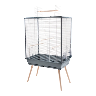 Zolux Vogelkooi Neo Jili Xl Grijs - 81 x 48 x 132 cm