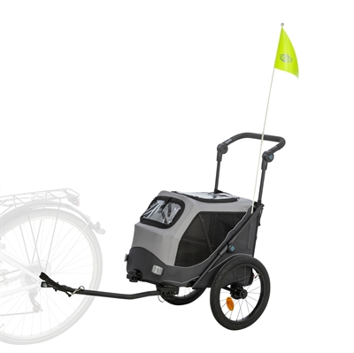 Trixie Hondenfietskar Opvouwbaar Grijs - 103 x 74 x 95 cm