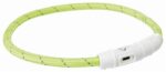 Trixie Lichtgevende Halsband Hond Flash Usb Tpu / Nylon Groen - 45 x 0,7 cm