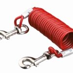 Trixie Aanleglijn Met Spiraalkabel Rood - 5 Mtr