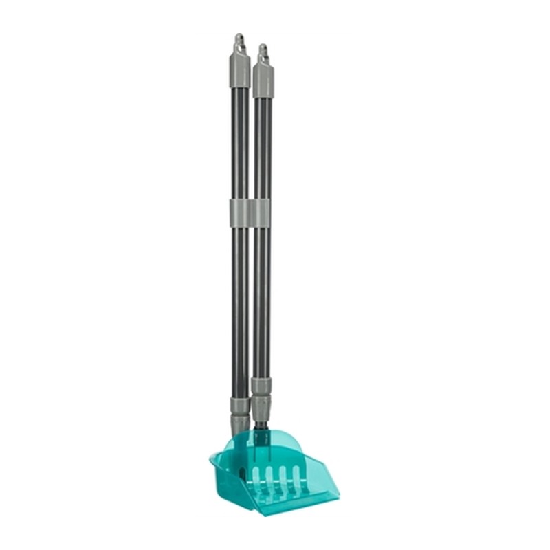 Trixie Vuilblik Met Hark Grijs / Blauw - 57-102 cm