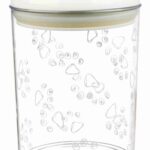 Trixie Voorraadpot Kunststof Transparant / Wit - 1,5 l 17,5 cm