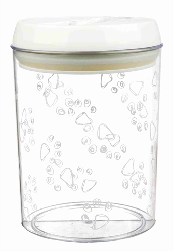 Trixie Voorraadpot Kunststof Transparant / Wit - 1,5 l 17,5 cm