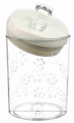 Trixie Voorraadpot Kunststof Transparant / Wit - 1,5 l 17,5 cm
