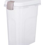 Trixie Voerton Luchtdicht Afsluitbaar Kunststof Transparant Wit / Wit - 15 l 22 x 34 x 41,5 cm