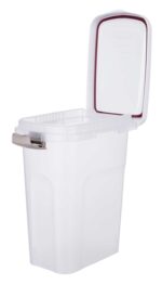 Trixie Voerton Luchtdicht Afsluitbaar Kunststof Transparant Wit / Wit - 15 l 22 x 34 x 41,5 cm