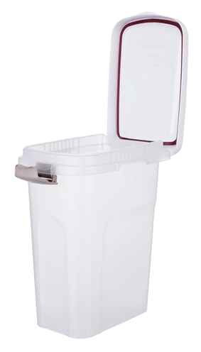 Trixie Voerton Luchtdicht Afsluitbaar Kunststof Transparant Wit / Wit - 15 l 22 x 34 x 41,5 cm