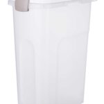 Trixie Voerton Luchtdicht Afsluitbaar Kunststof Transparant Wit / Wit - 25 l 23 x 39 x 51 cm
