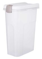 Trixie Voerton Luchtdicht Afsluitbaar Kunststof Transparant Wit / Wit - 25 l 23 x 39 x 51 cm