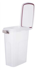 Trixie Voerton Luchtdicht Afsluitbaar Kunststof Transparant Wit / Wit - 25 l 23 x 39 x 51 cm