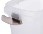 Trixie Voerton Luchtdicht Afsluitbaar Kunststof Transparant Wit / Wit - 40 l 26,5 x 44,5 x 61,5 cm