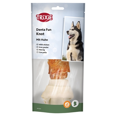 Trixie Denta Fun Knotted Chicken Chewing Bone - 18 cm 120 g