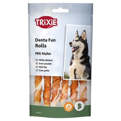 Trixie Denta Fun Chicken Chewing Rolls - 70 g 12 cm