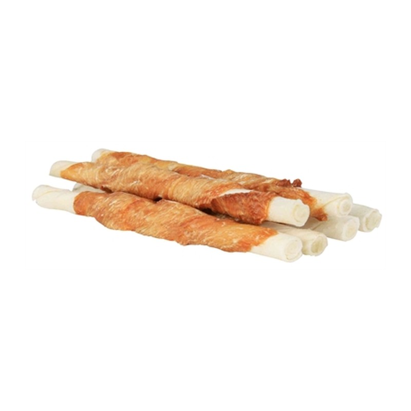 Trixie Denta Fun Chicken Chewing Roll - 80 g 28 cm 50 stuks