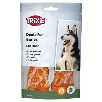 Trixie Denta Fun Chicken Chewing Bones - 2 x 60 g 11 cm