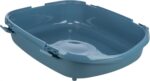 Trixie Kattenbak Primo Met Rand Blauw / Wit - Xxl 71 x 56 x 25 cm