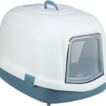 Trixie Kattenbak Primo Xxl Top Met Kap Blauw / Wit - 71 x 56 x 47 cm