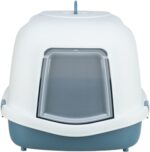 Trixie Kattenbak Primo Xxl Top Met Kap Blauw / Wit - 71 x 56 x 47 cm